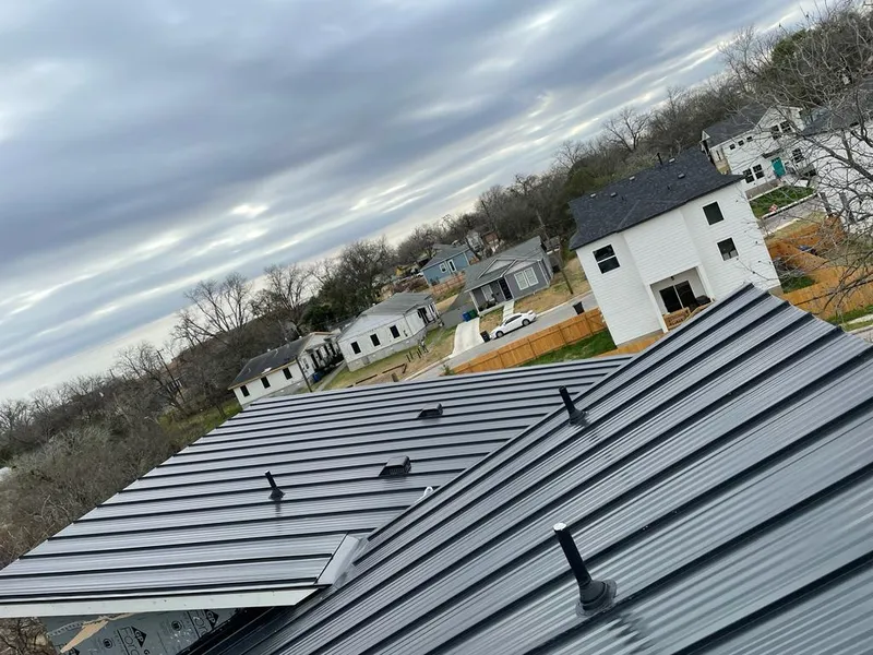 Standing seam metal roof panels with vents for Skylight Repair in West Perrine